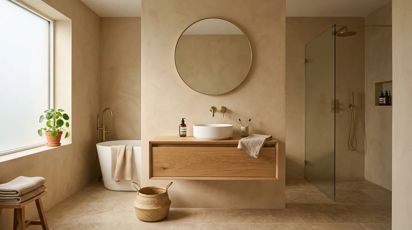 12 Natural Earthy Bathroom Ideas for a Grounded and Organic Space inspiration image 3