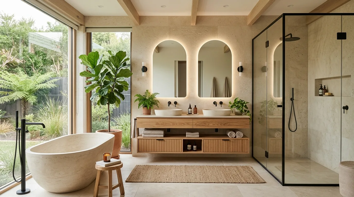 12 Natural Earthy Bathroom Ideas for a Grounded and Organic Space inspiration image 6