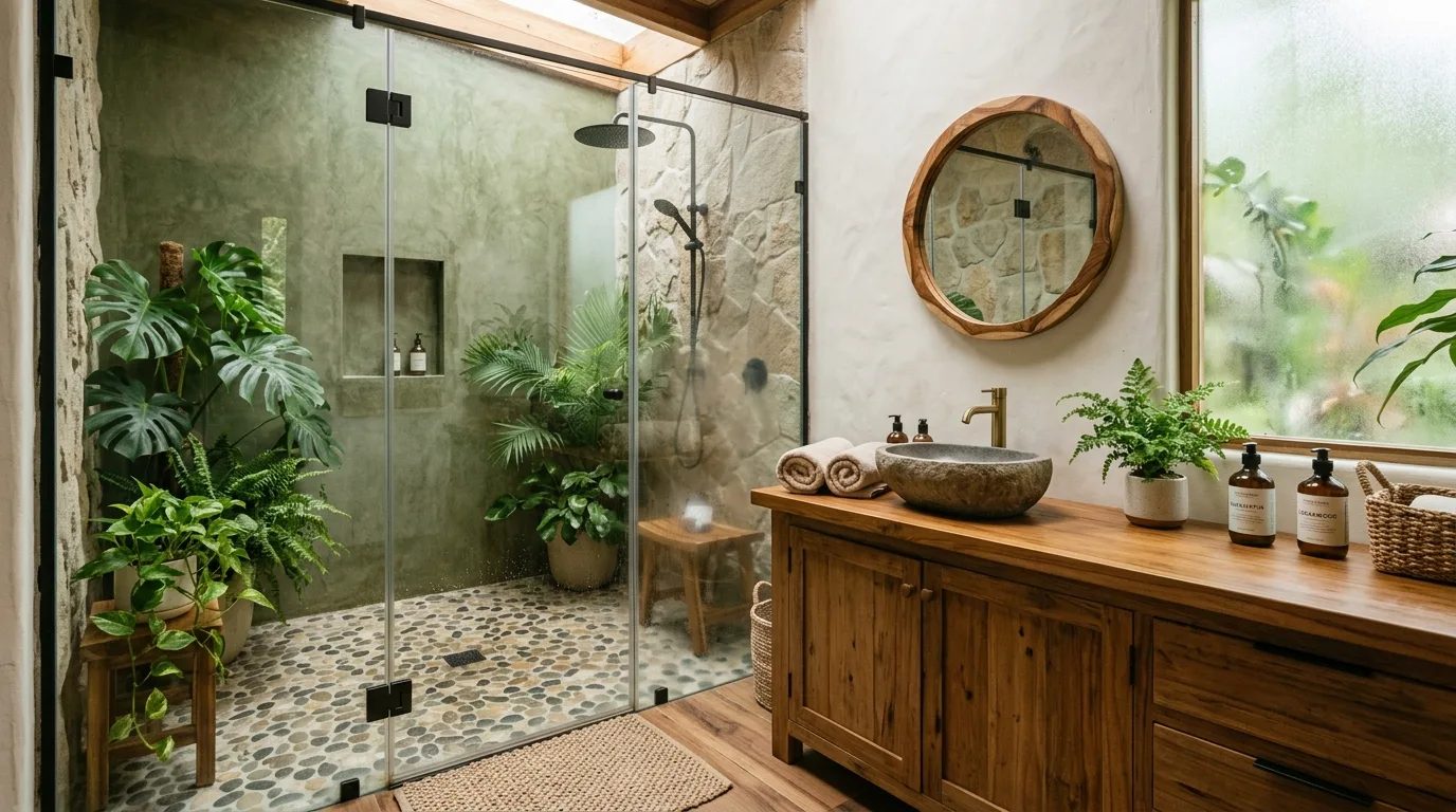 12 Natural Earthy Bathroom Ideas for a Grounded and Organic Space inspiration image 7