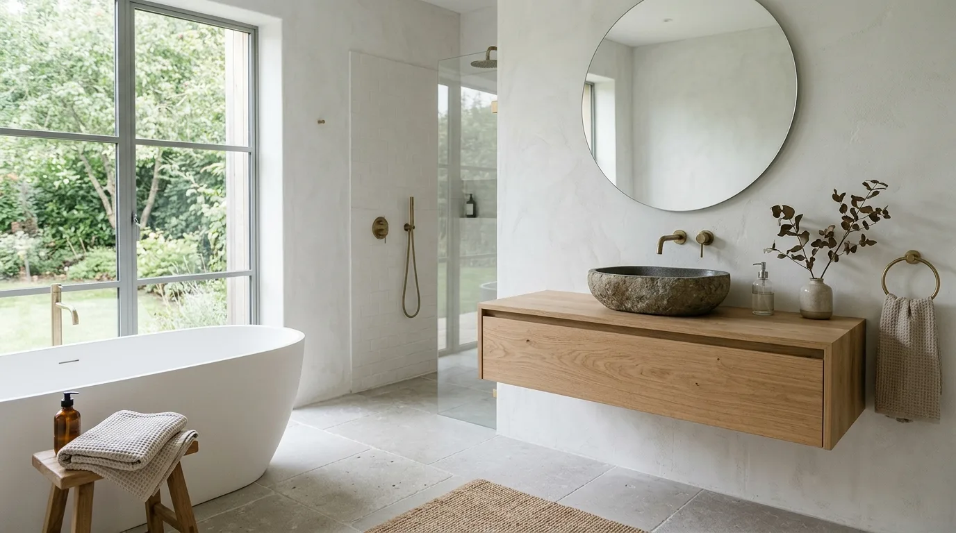 12 Natural Earthy Bathroom Ideas for a Grounded and Organic Space inspiration image 9