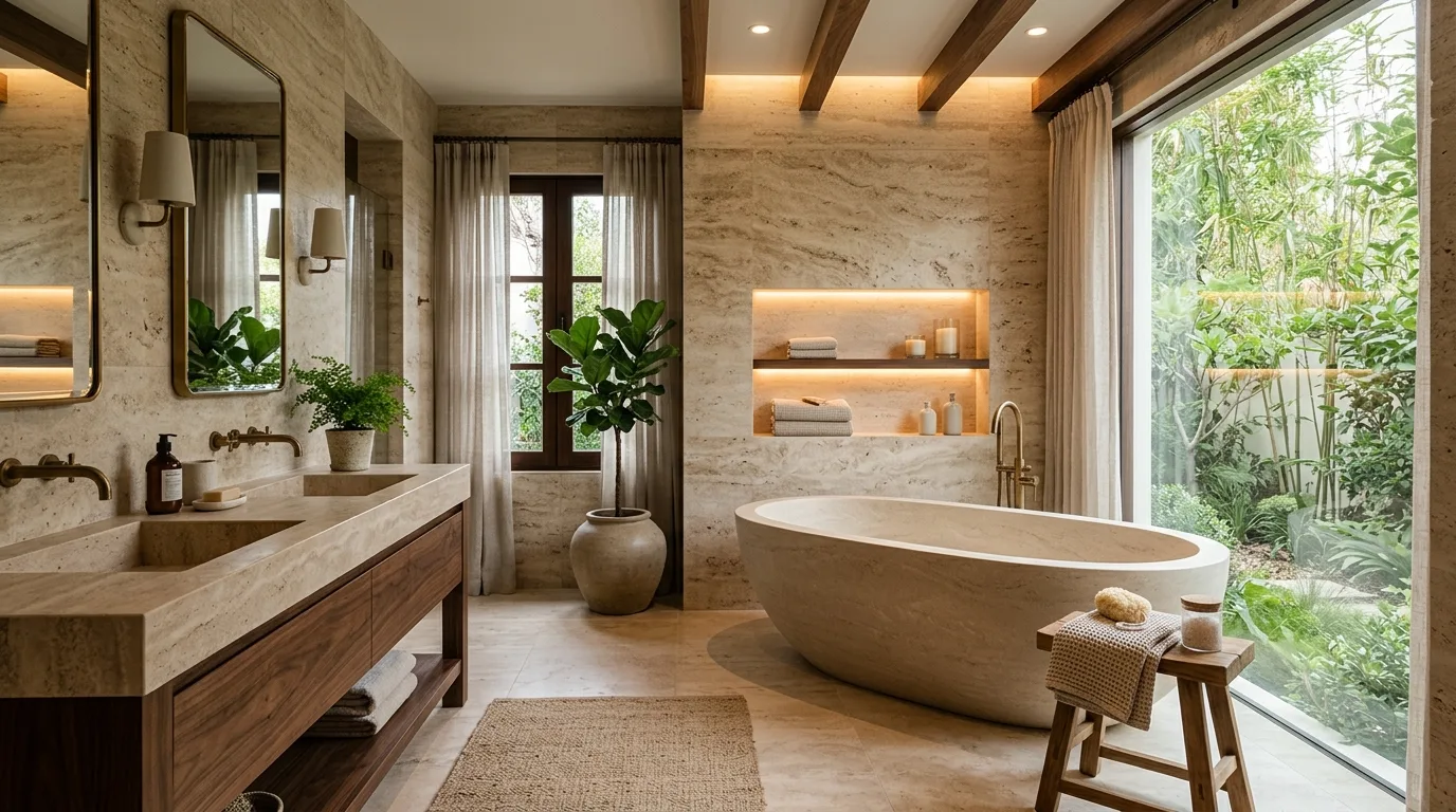 12 Natural Earthy Bathroom Ideas for a Grounded and Organic Space inspiration image 11
