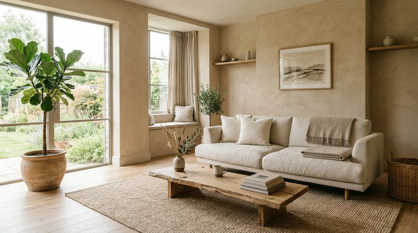 14 Natural Earthy Living Room Ideas for a Grounded Organic Aesthetic inspiration image 4