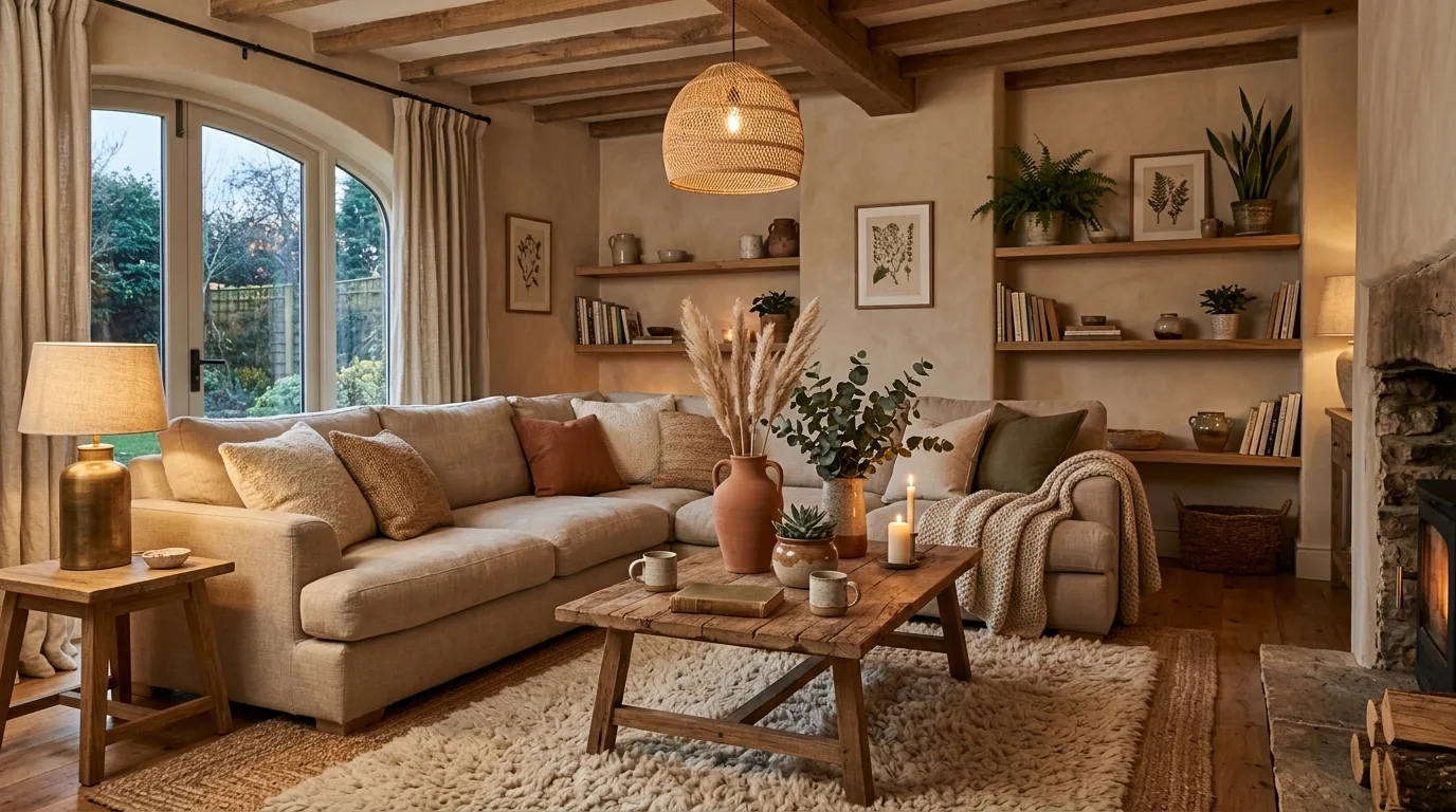 14 Natural Earthy Living Room Ideas for a Grounded Organic Aesthetic inspiration image 13