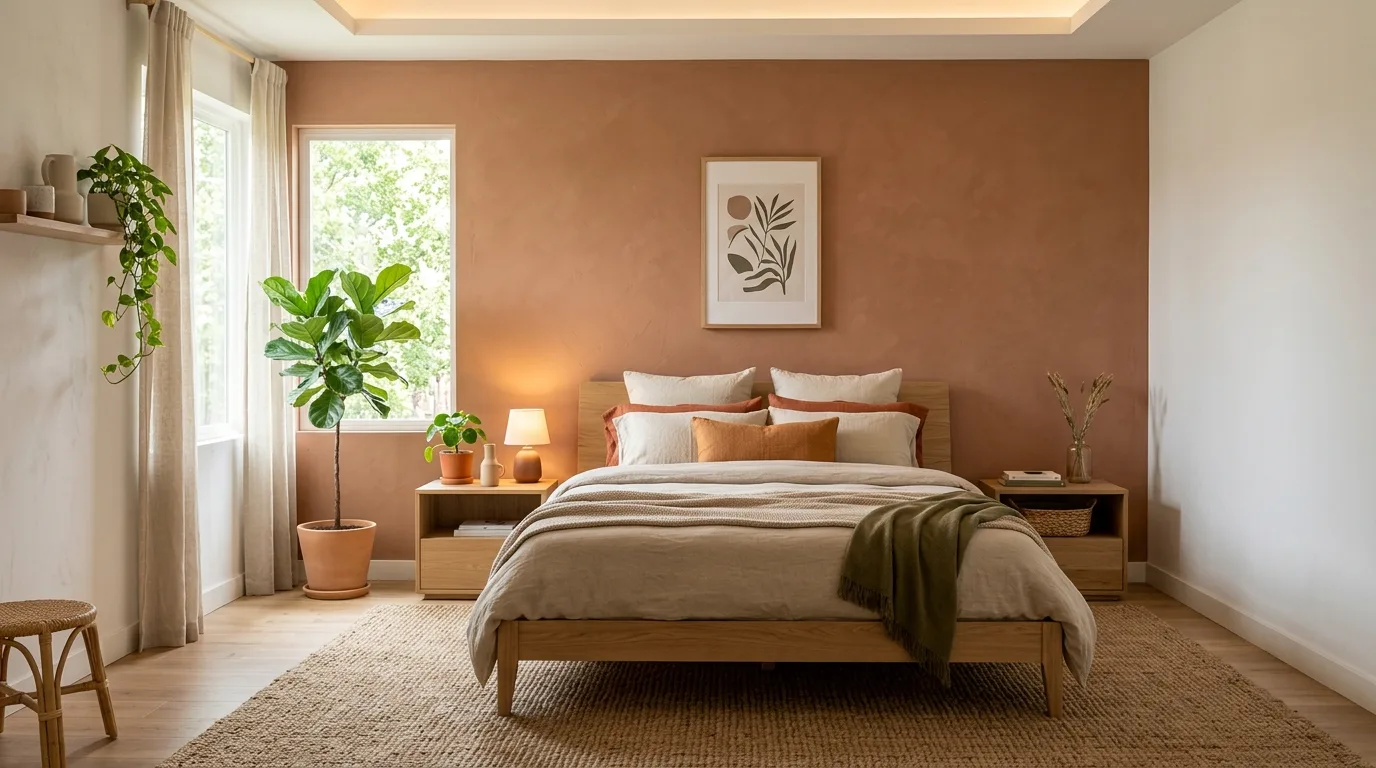 14 Natural Earthy Modern Bedroom Ideas for a Grounded Organic Look inspiration image 2