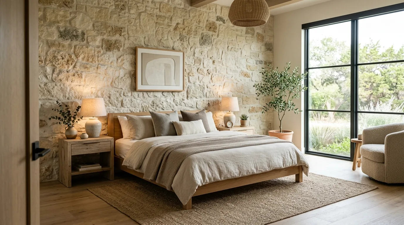 14 Natural Earthy Modern Bedroom Ideas for a Grounded Organic Look inspiration image 3