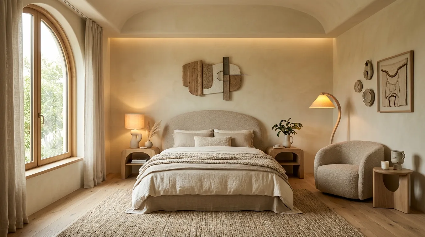 14 Natural Earthy Modern Bedroom Ideas for a Grounded Organic Look inspiration image 6