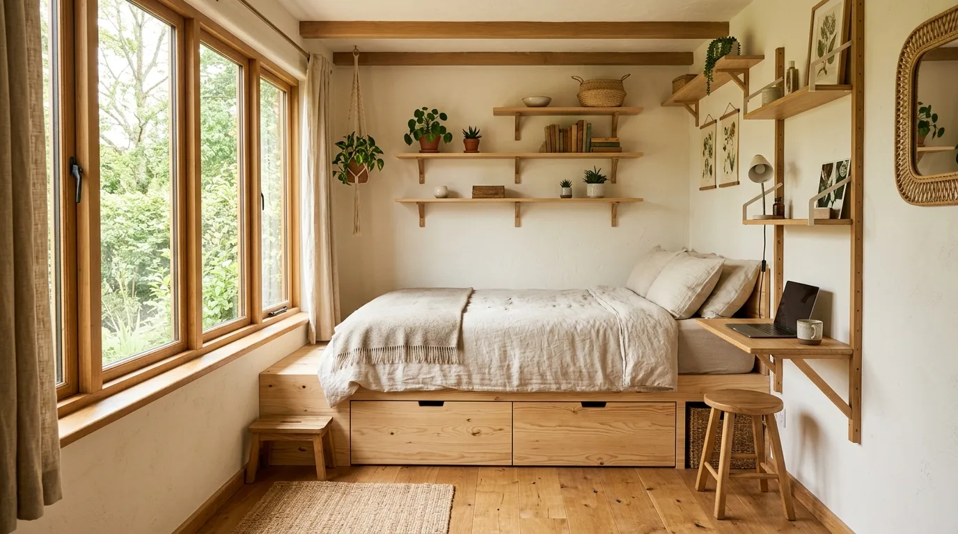 14 Natural Earthy Modern Bedroom Ideas for a Grounded Organic Look inspiration image 11
