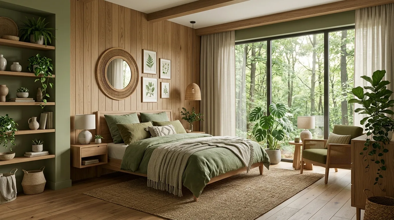 14 Natural Earthy Modern Bedroom Ideas for a Grounded Organic Look inspiration image 12