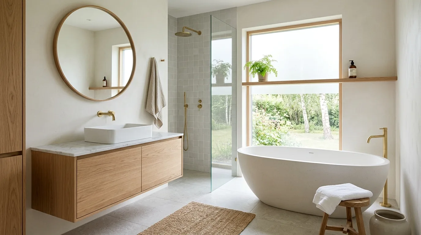 13 Natural Organic Modern Bathroom Ideas for a Serene Spa Feel inspiration image 7