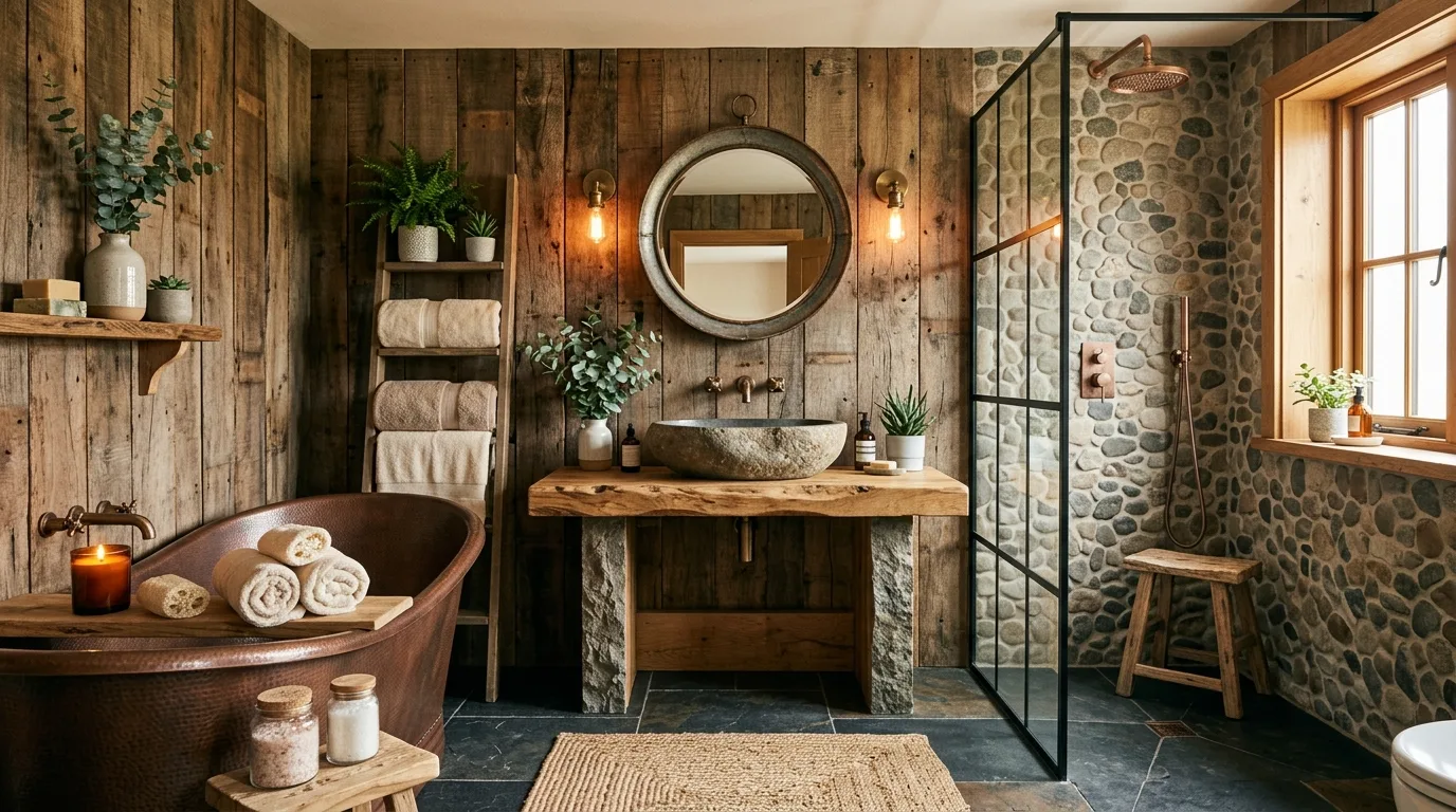 13 Natural Organic Modern Bathroom Ideas for a Serene Spa Feel inspiration image 10