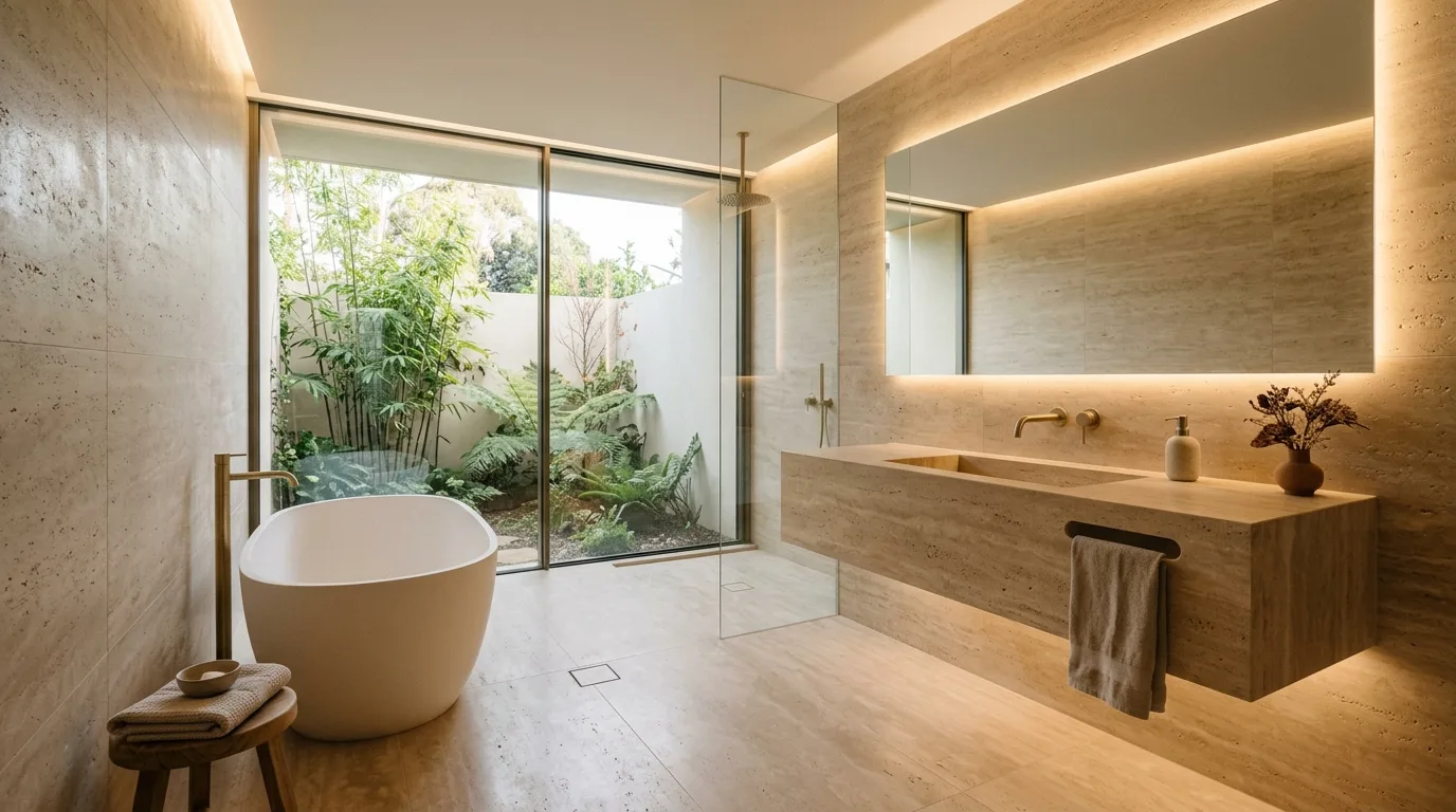 13 Natural Organic Modern Bathroom Ideas for a Serene Spa Feel inspiration image 13