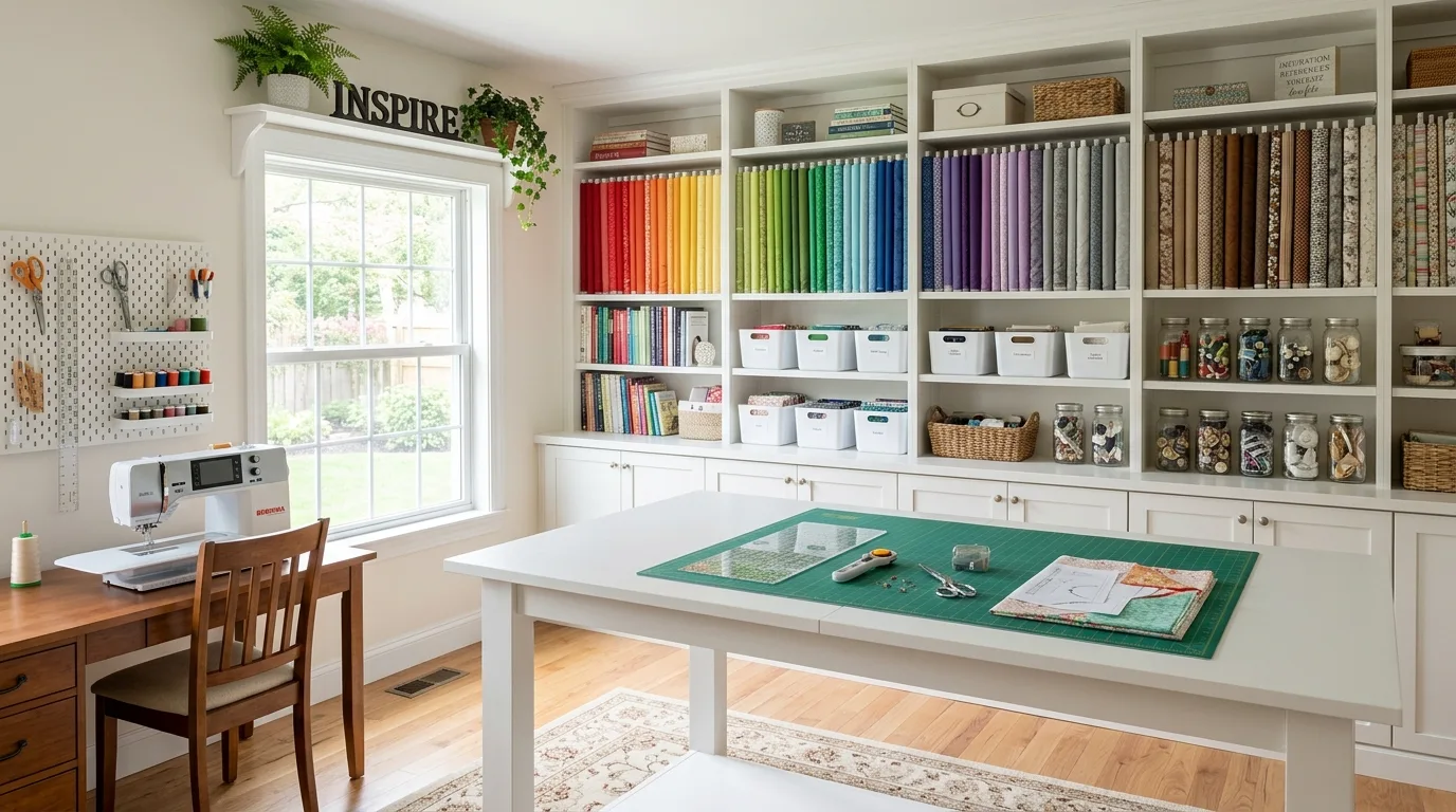 13 Organized Sewing Room Ideas for a Creative and Tidy Craft Space hero image