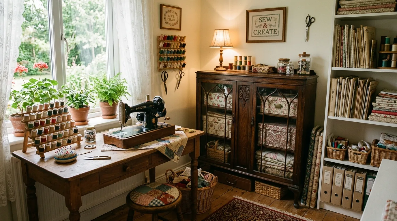 13 Organized Sewing Room Ideas for a Creative and Tidy Craft Space inspiration image 5