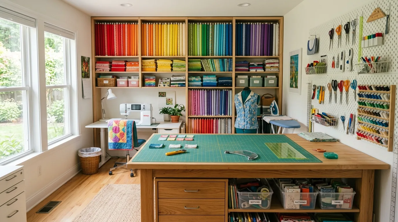 13 Organized Sewing Room Ideas for a Creative and Tidy Craft Space inspiration image 7