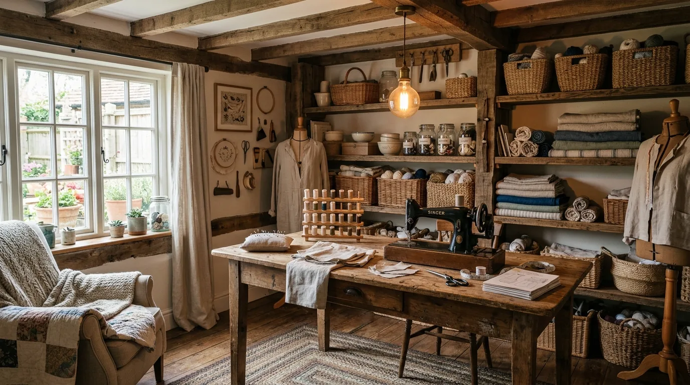 13 Organized Sewing Room Ideas for a Creative and Tidy Craft Space inspiration image 9