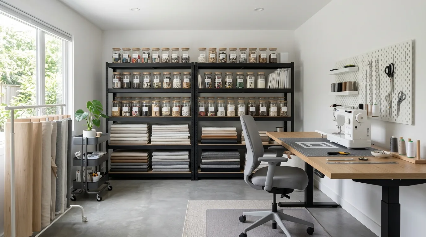 13 Organized Sewing Room Ideas for a Creative and Tidy Craft Space inspiration image 10