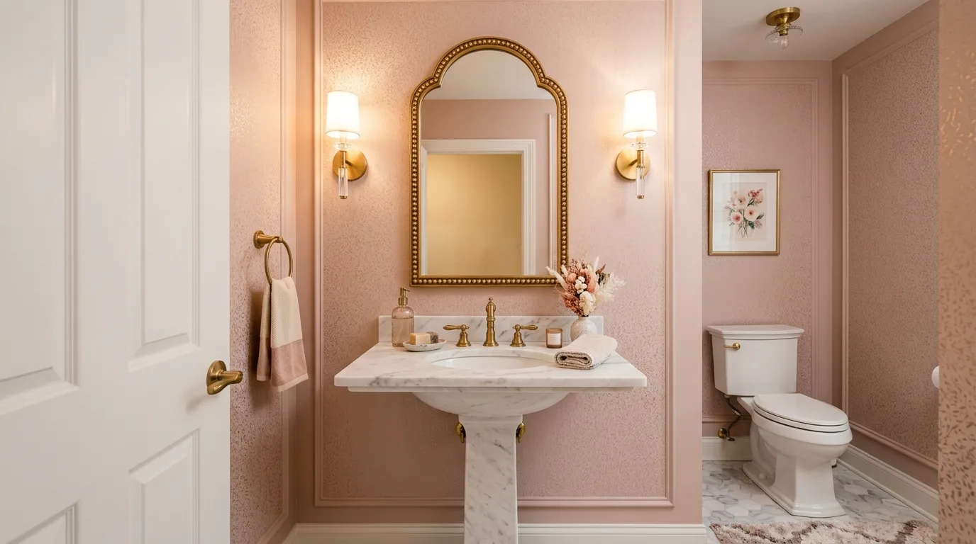 13 Pretty Powder Room Ideas for a Chic and Memorable Half Bath hero image