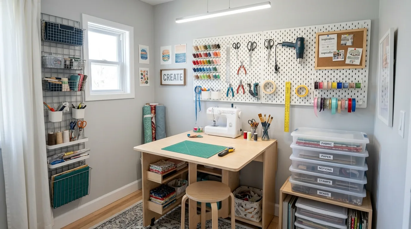 15 Productive Craft Room Ideas for a Creative and Organized Workspace inspiration image 4