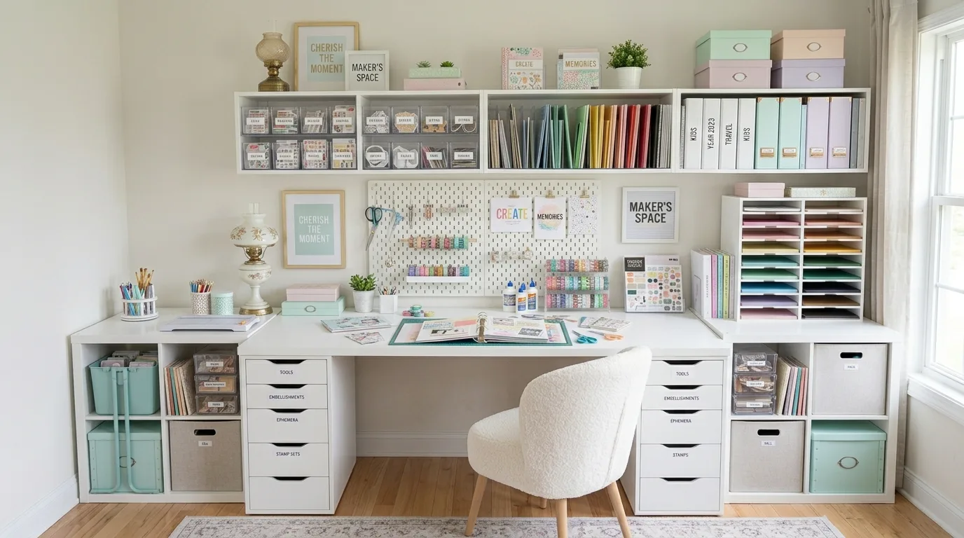 15 Productive Craft Room Ideas for a Creative and Organized Workspace inspiration image 11