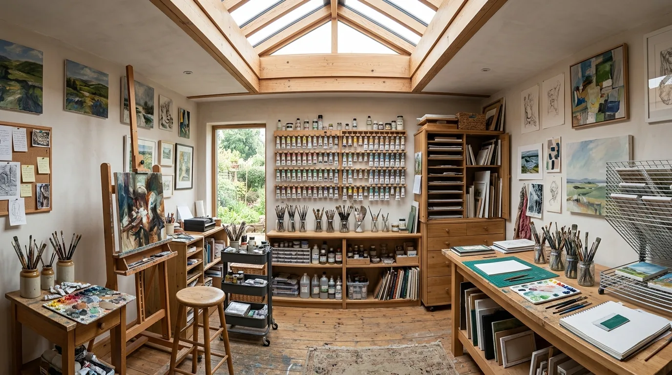 15 Productive Craft Room Ideas for a Creative and Organized Workspace inspiration image 13