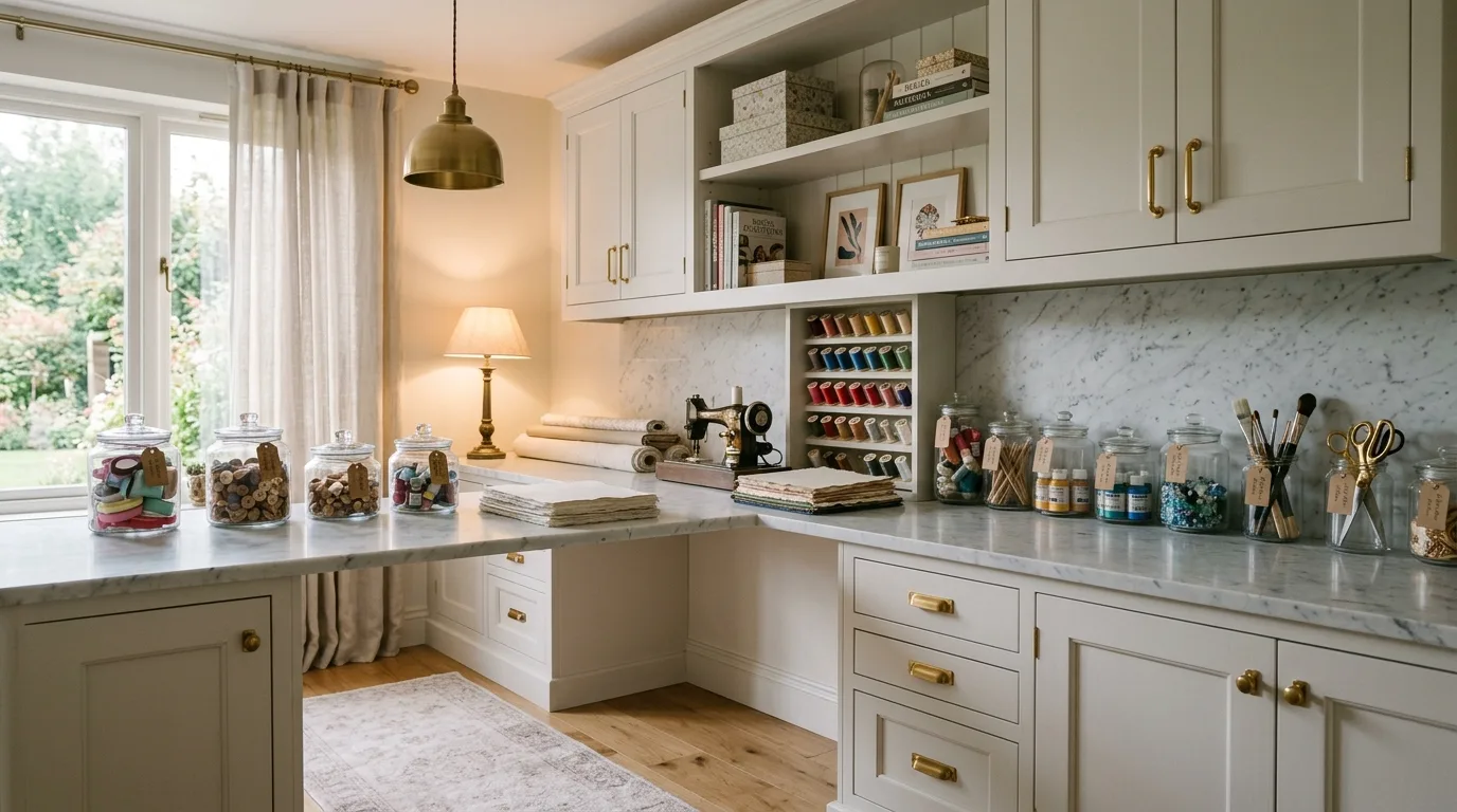 15 Productive Craft Room Ideas for a Creative and Organized Workspace inspiration image 15