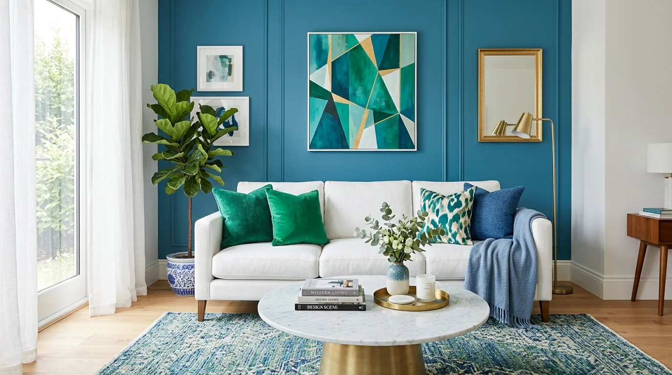 13 Refreshing Blue and Green Living Room Ideas for a Calming Palette inspiration image 2