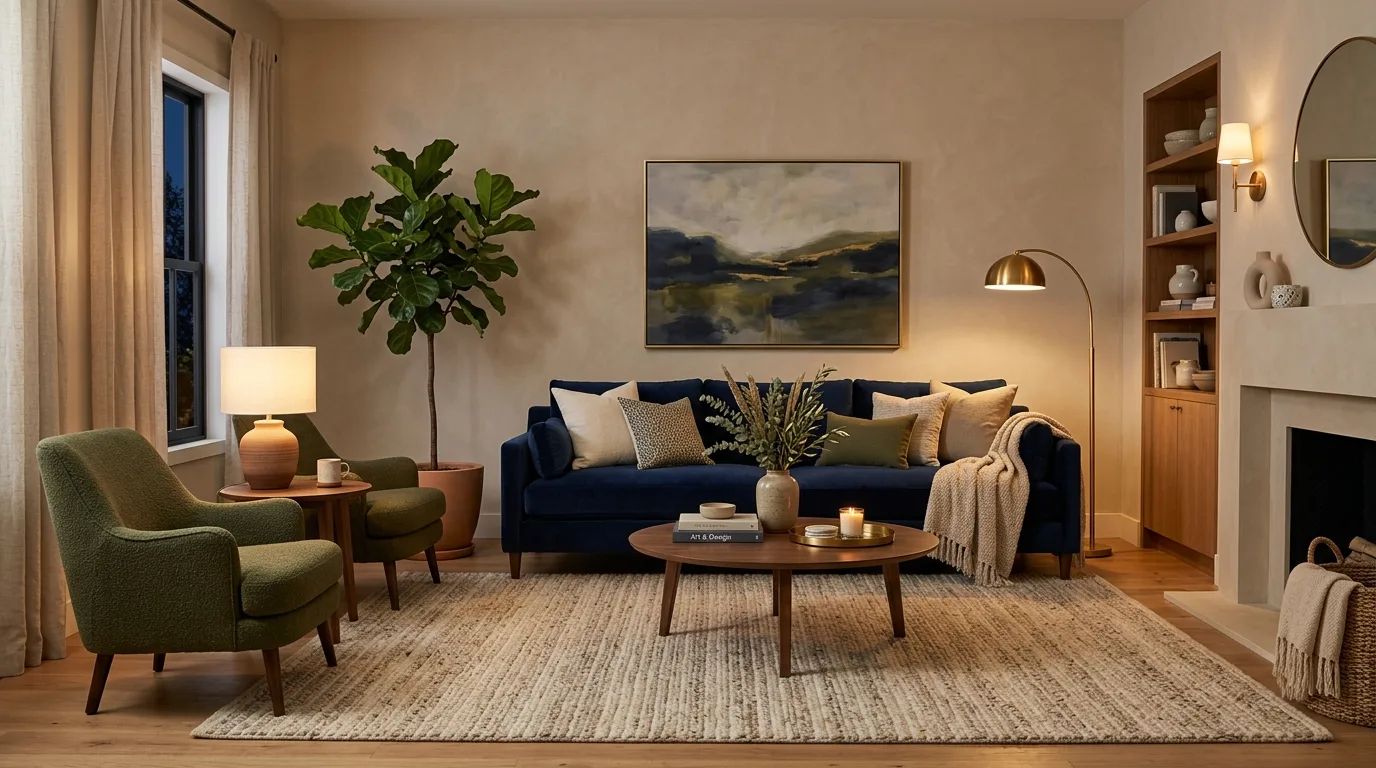 13 Refreshing Blue and Green Living Room Ideas for a Calming Palette inspiration image 4