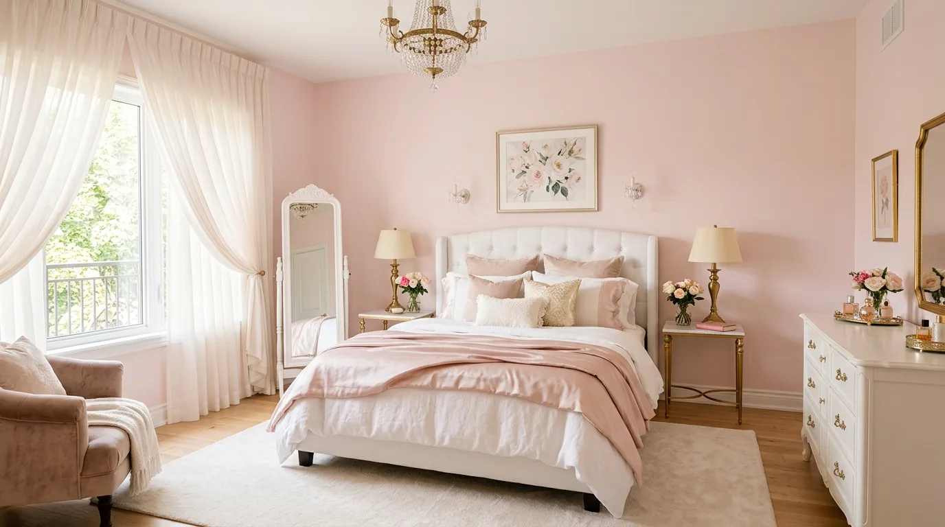12 Romantic Blush Pink Bedroom Ideas for a Soft Feminine Sanctuary hero image