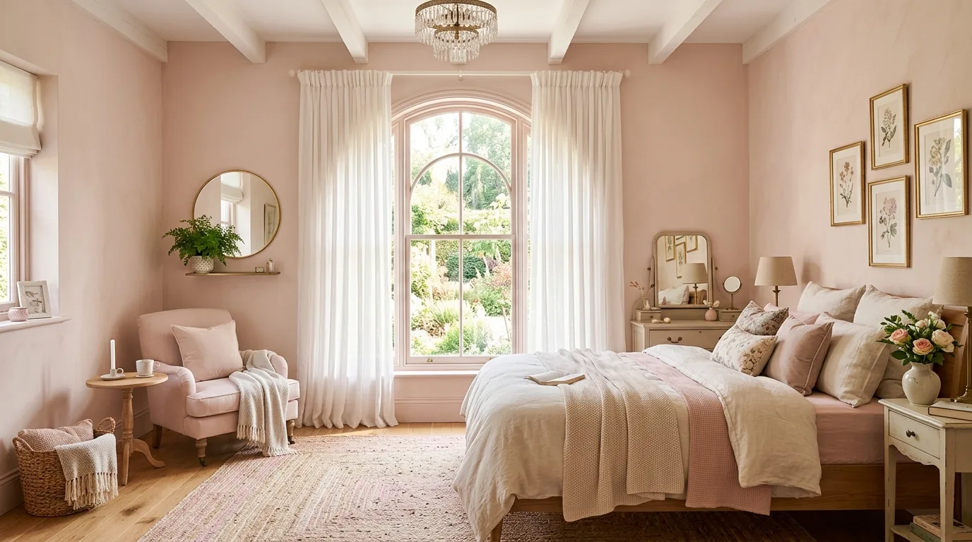 12 Romantic Blush Pink Bedroom Ideas for a Soft Feminine Sanctuary inspiration image 11