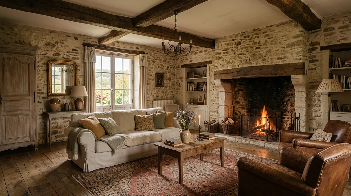 12 Romantic French Cottage Living Room Ideas for European Country Charm inspiration image 9