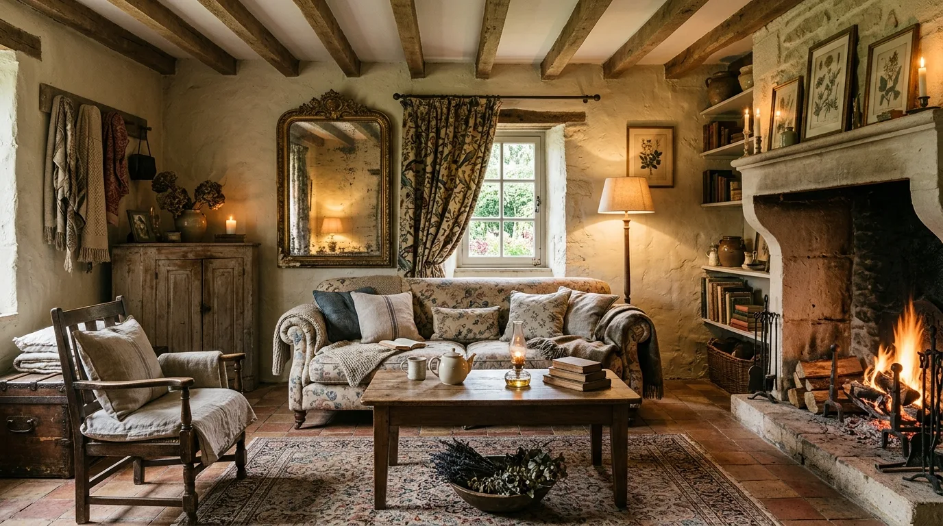12 Romantic French Cottage Living Room Ideas for European Country Charm inspiration image 11
