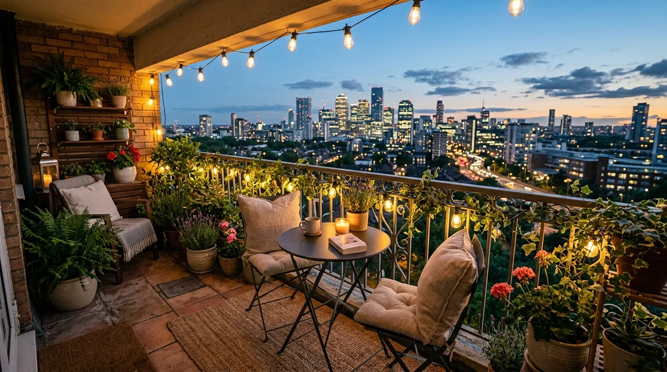 12 Serene Balcony Ideas for a Cozy Urban Outdoor Escape hero image