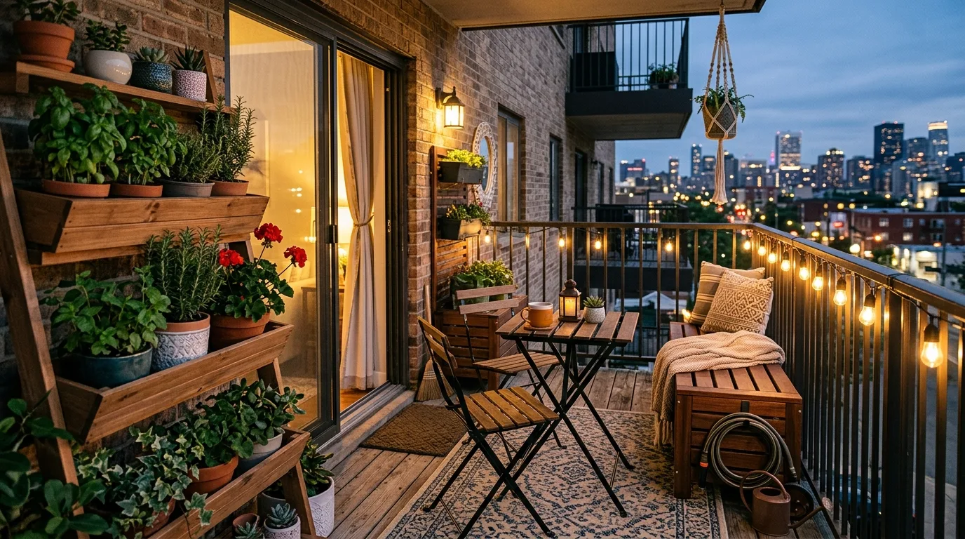 12 Serene Balcony Ideas for a Cozy Urban Outdoor Escape inspiration image 11