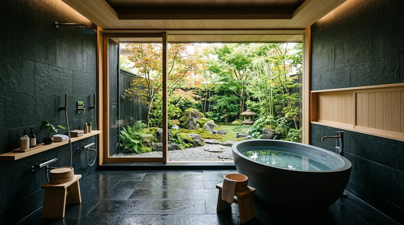 14 Serene Japanese Style Bathroom Ideas for a Zen Soaking Experience inspiration image 14