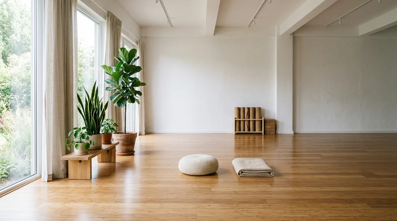 12 Serene Yoga Room Ideas for a Peaceful Home Practice Space inspiration image 2