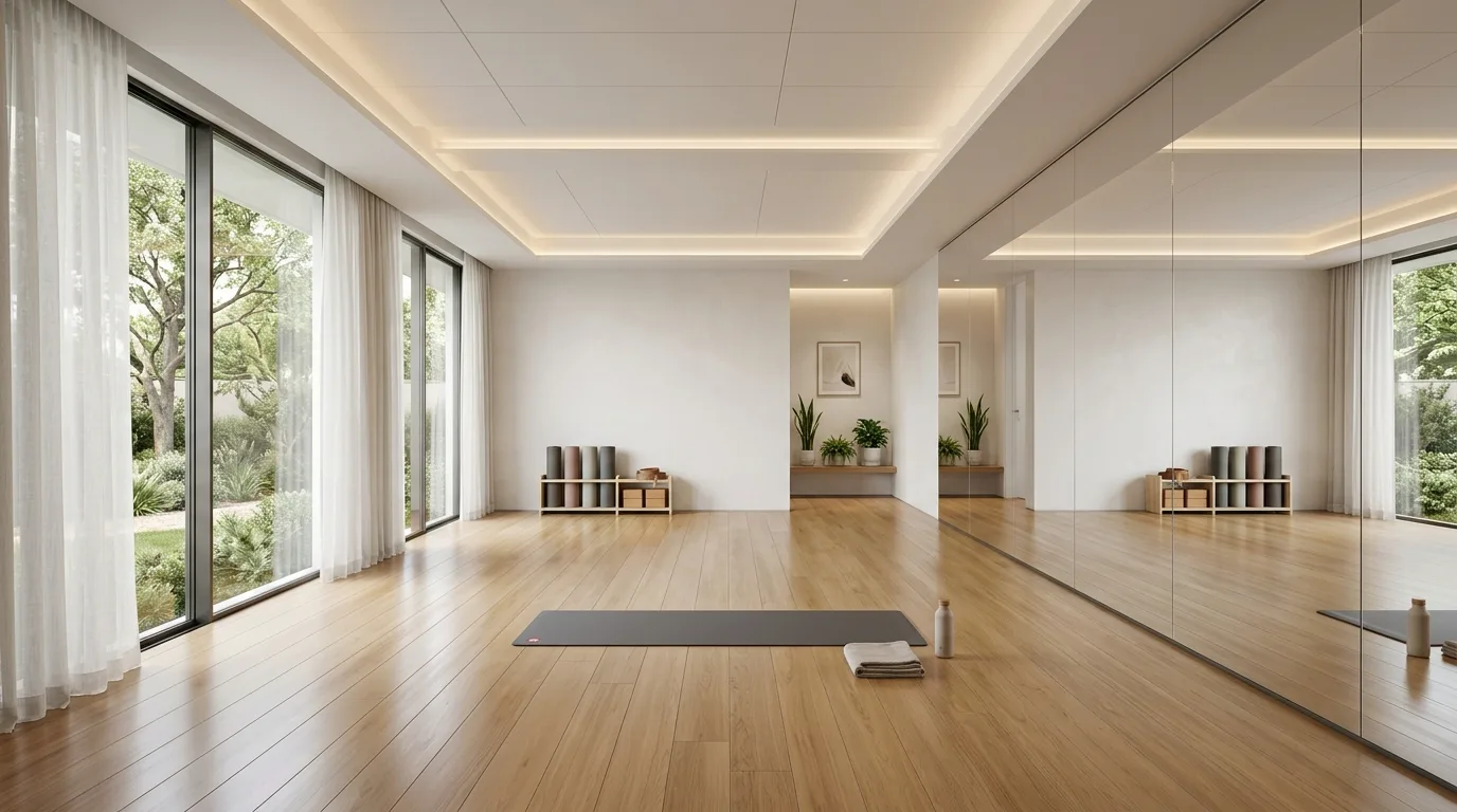 12 Serene Yoga Room Ideas for a Peaceful Home Practice Space inspiration image 4
