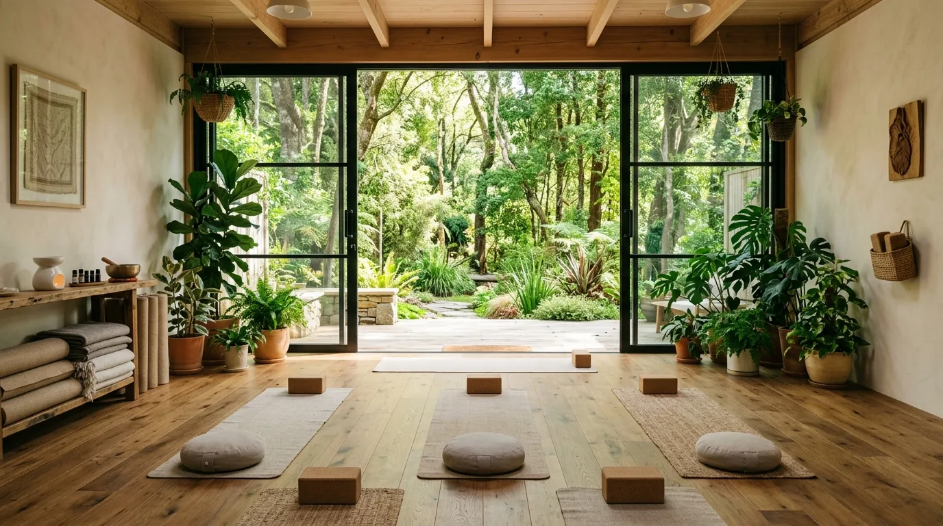 12 Serene Yoga Room Ideas for a Peaceful Home Practice Space inspiration image 8