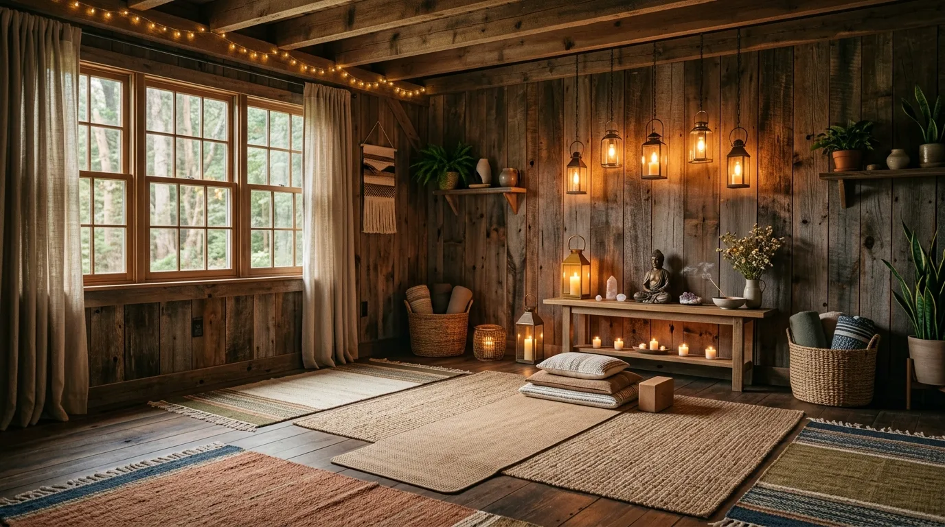 12 Serene Yoga Room Ideas for a Peaceful Home Practice Space inspiration image 11