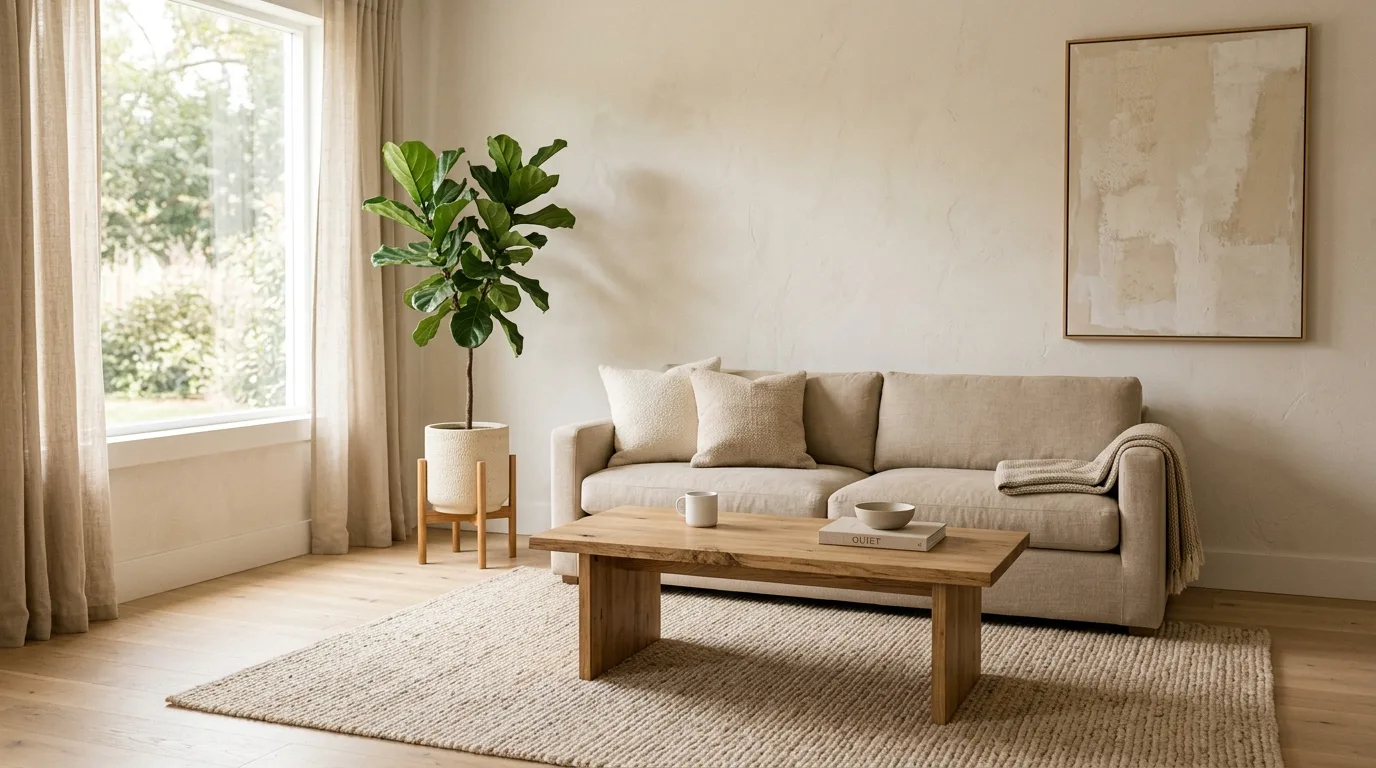 13 Simple Minimalist Living Room Ideas for a Calm and Clutter-Free Home inspiration image 5