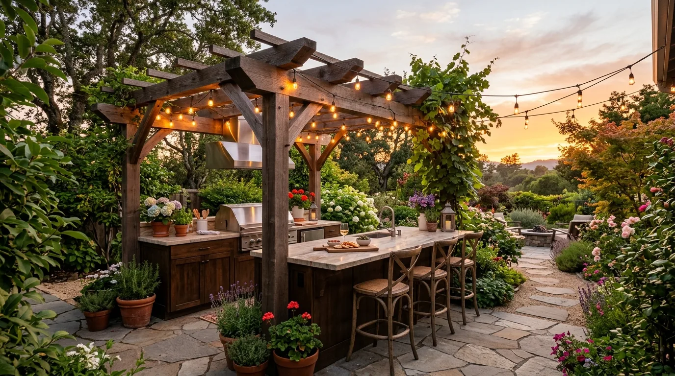 15 Sizzling Outdoor Kitchen Ideas for Backyard Culinary Adventures inspiration image 4