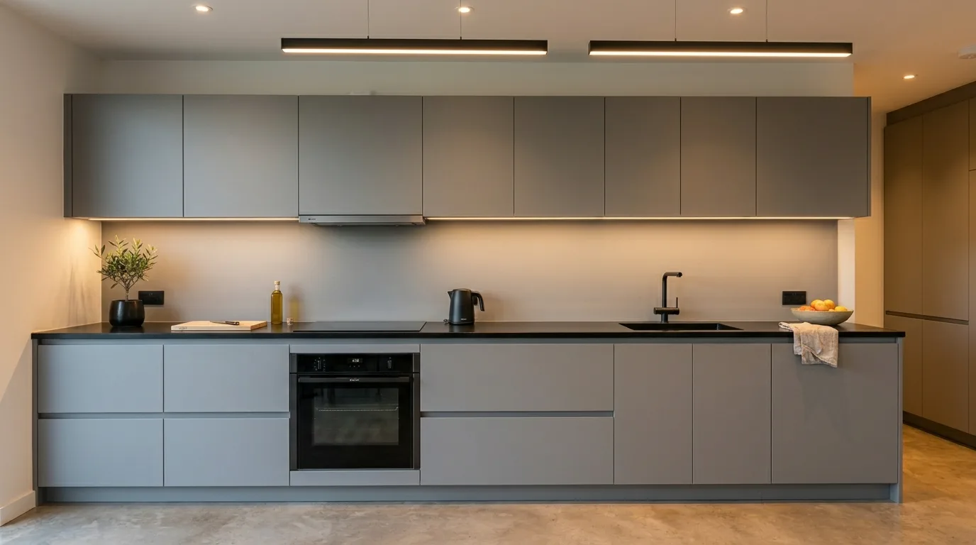13 Sleek Kitchens with Black Worktops for a Modern Contrast inspiration image 2