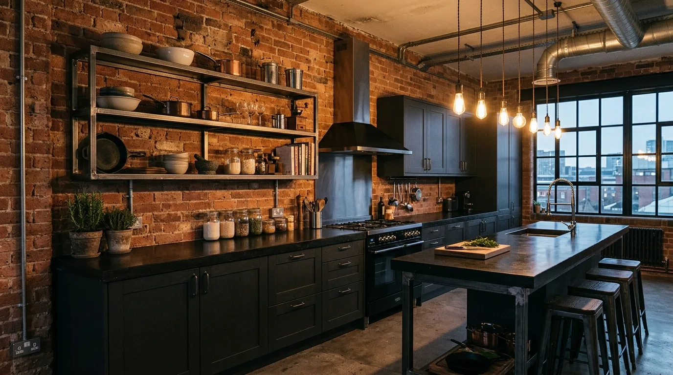 13 Sleek Kitchens with Black Worktops for a Modern Contrast inspiration image 5