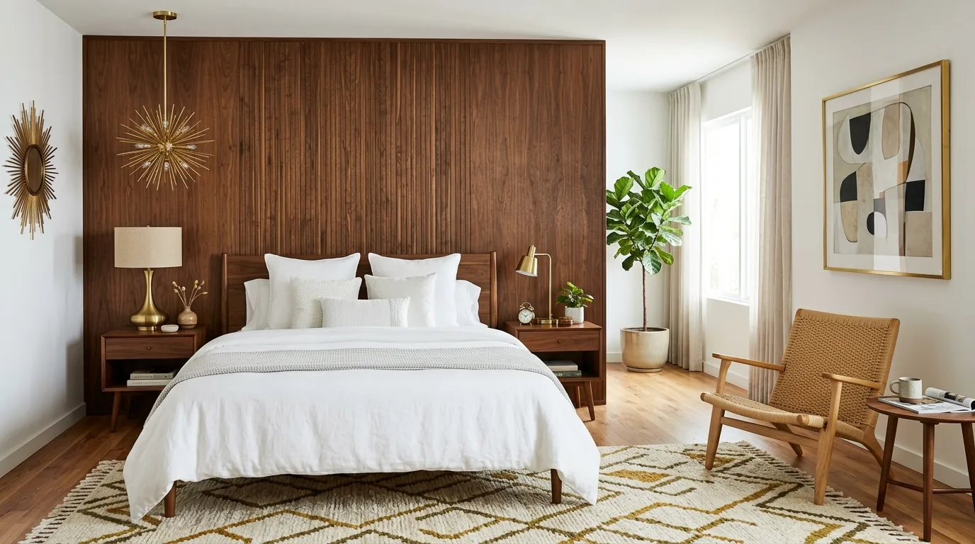 12 Sleek Mid Century Modern Bedroom Ideas for Retro Timeless Style inspiration image 4