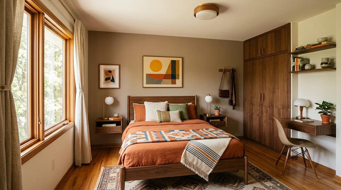 12 Sleek Mid Century Modern Bedroom Ideas for Retro Timeless Style inspiration image 11