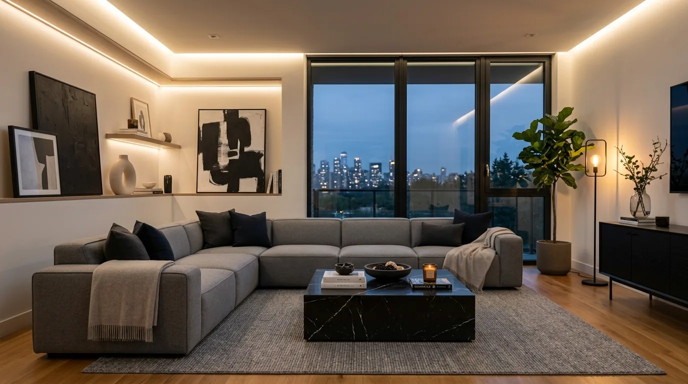 15 Sleek Modern Living Room Ideas for a Contemporary and Stylish Home hero image