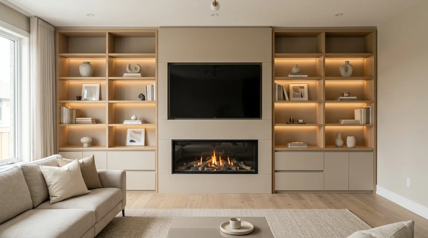 14 Smart Fireplace Wall Ideas with TV for a Cozy Focal Point inspiration image 8