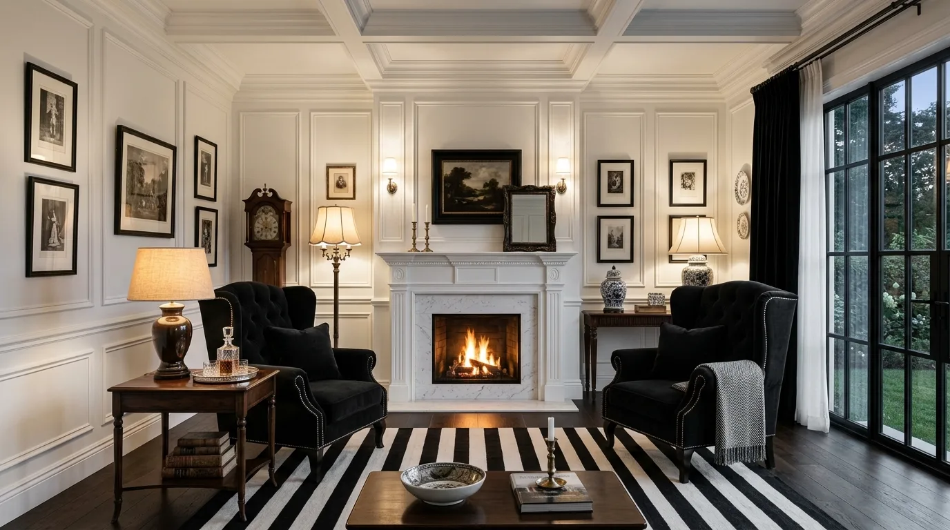 14 Sophisticated Black and White Living Room Ideas for Timeless Contrast inspiration image 11