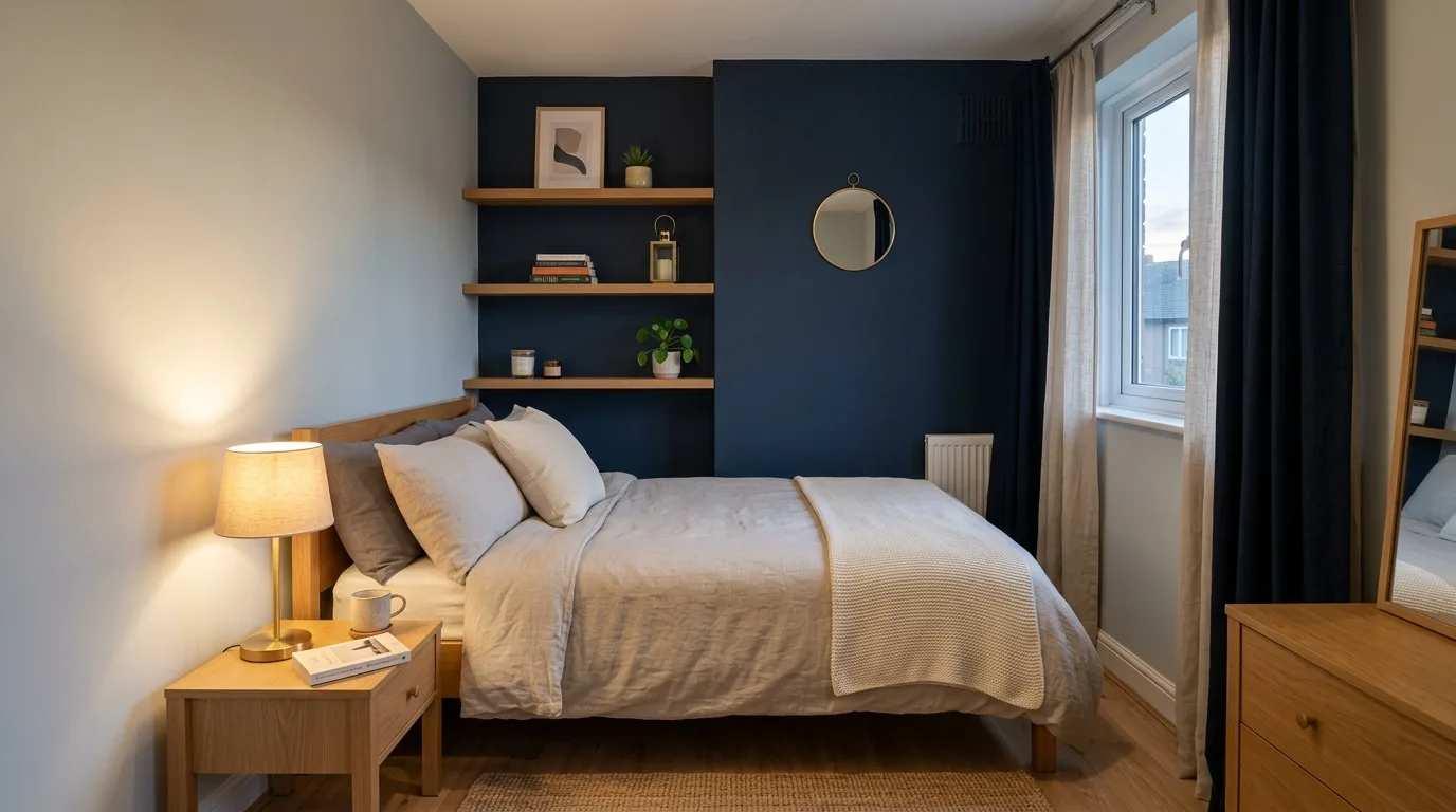 14 Sophisticated Navy Blue Bedroom Ideas for a Classic and Calm Space inspiration image 6