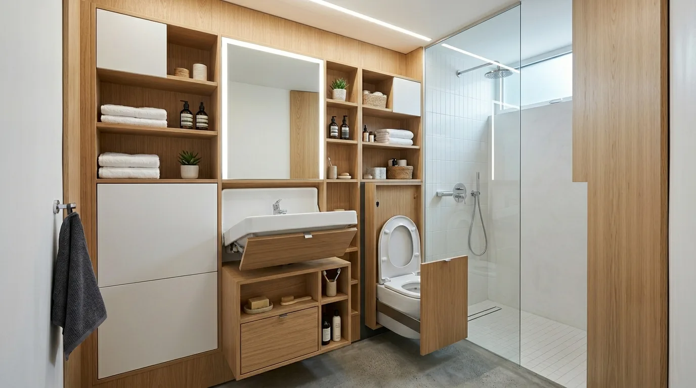 15 Space-Saving Small Bathroom Ideas for a Compact and Stylish Retreat inspiration image 15