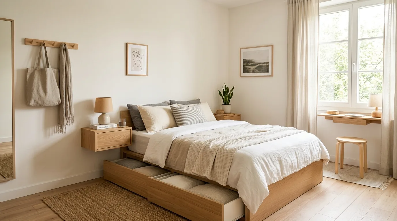 15 Space-Saving Small Bedroom Ideas for a Cozy and Functional Retreat hero image